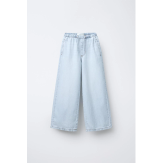 ДЖИНСЫ WIDE LEG C ТОНКИМ ПОЯСОМ