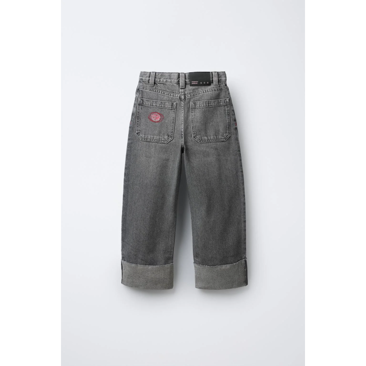 ДЖИНСЫ WIDE LEG С ВЫШИВКОЙ