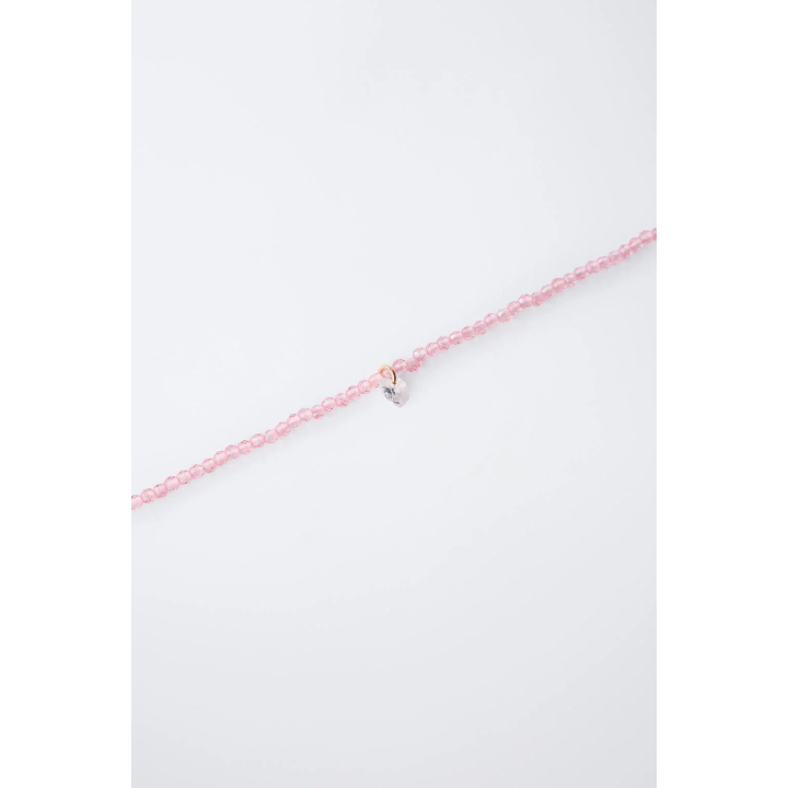 Ожерелье с сердцем из кубического циркония