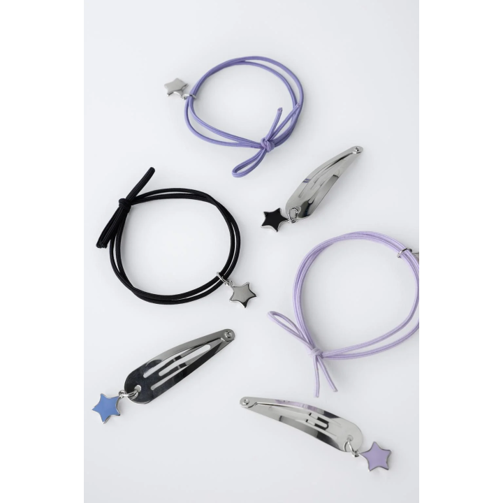 НАБОР ИЗ ТРЕХ РЕЗИНОК И ТРЕХ ЗАКОЛОК «ЗВЕЗДА»