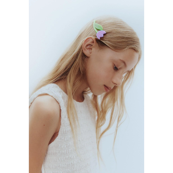 НАБОР ИЗ ДВУХ ЗАКОЛОК ДЛЯ ВОЛОС «ТЮЛЬПАН»