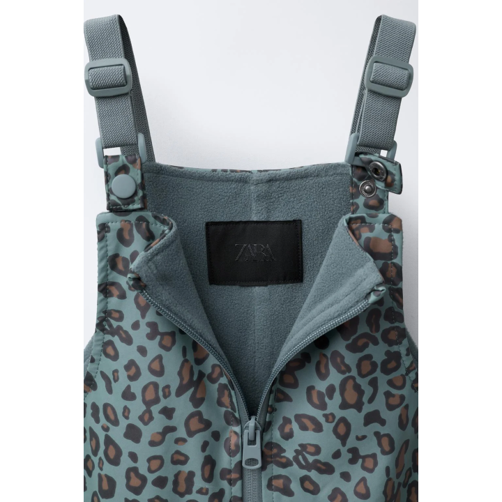 ПРОРЕЗИНЕННЫЙ КОМБИНЕЗОН С АНИМАЛИСТИЧЕСКИМ ПРИНТОМ WATER RESISTANT