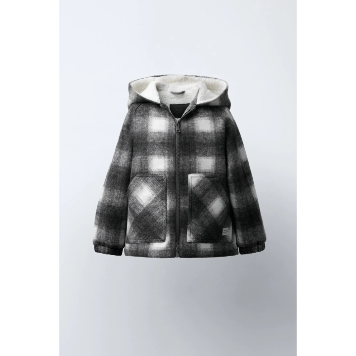 ПАЛЬТО ИЗ ИСКУССТВЕННОЙ ОВЧИНЫ В КЛЕТКУ