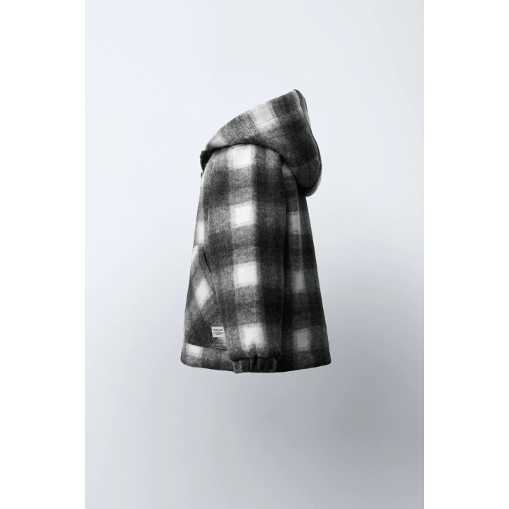 ПАЛЬТО ИЗ ИСКУССТВЕННОЙ ОВЧИНЫ В КЛЕТКУ