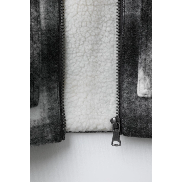 ПАЛЬТО ИЗ ИСКУССТВЕННОЙ ОВЧИНЫ В КЛЕТКУ