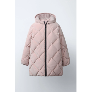 ДЛИННОЕ СТЕГАНОЕ ПАЛЬТО С РЕЗИНОВЫМ ПОКРЫТИЕМ