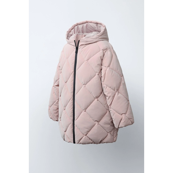 ДЛИННОЕ СТЕГАНОЕ ПАЛЬТО С РЕЗИНОВЫМ ПОКРЫТИЕМ