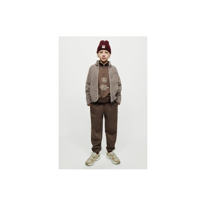 КУРТКА ИЗ ИСКУССТВЕННОЙ ОВЧИНЫ С ВЫШИВКОЙ