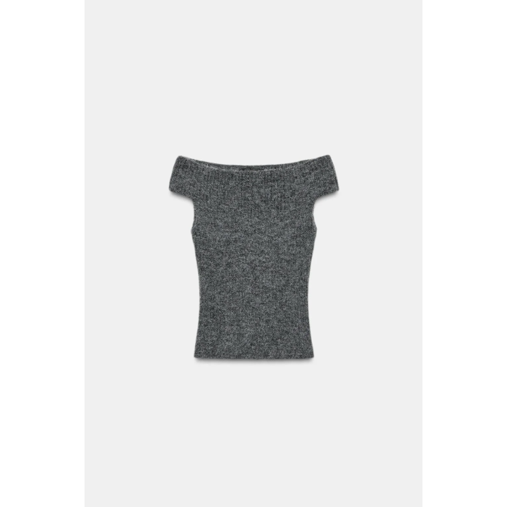 ТРИКОТАЖНЫЙ ТОП В РУБЧИК