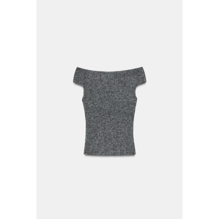 ТРИКОТАЖНЫЙ ТОП В РУБЧИК