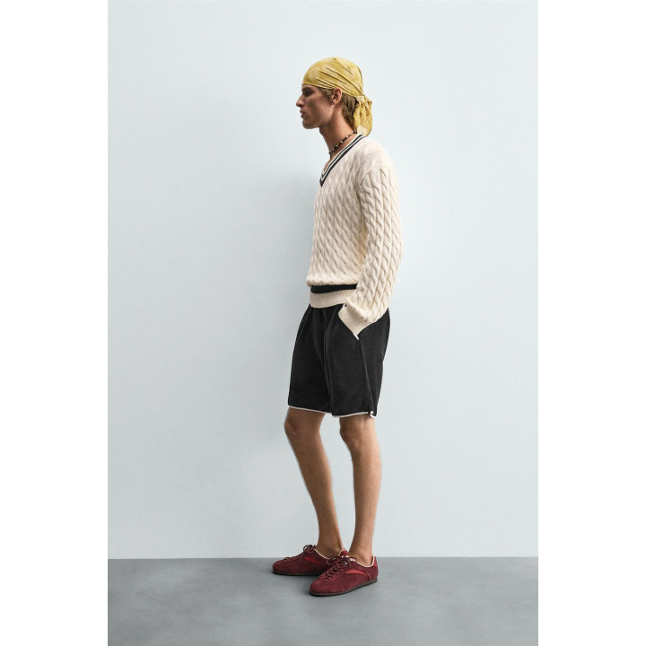 ДЖЕМПЕР С ТЕКСТУРНЫМ ПЕРЕПЛЕТЕНИЕМ