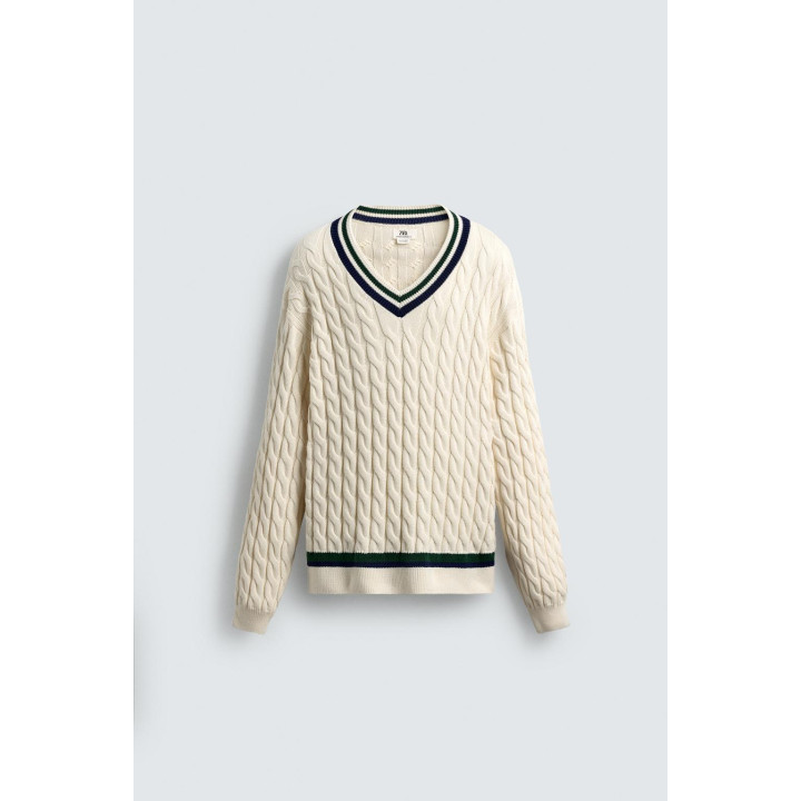 ДЖЕМПЕР С ТЕКСТУРНЫМ ПЕРЕПЛЕТЕНИЕМ