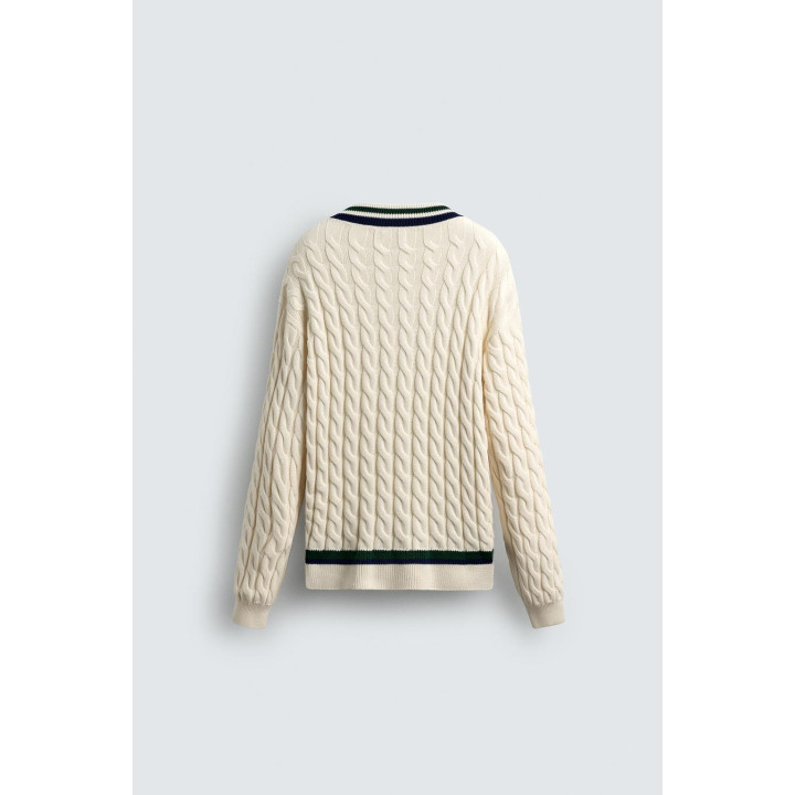 ДЖЕМПЕР С ТЕКСТУРНЫМ ПЕРЕПЛЕТЕНИЕМ