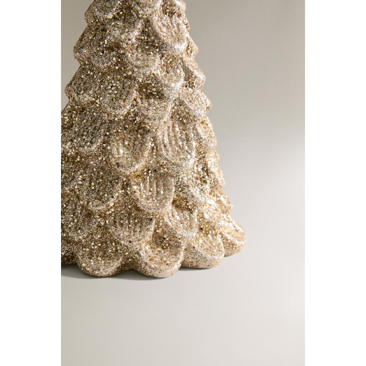 Подсвечник в форме елочки с огоньком