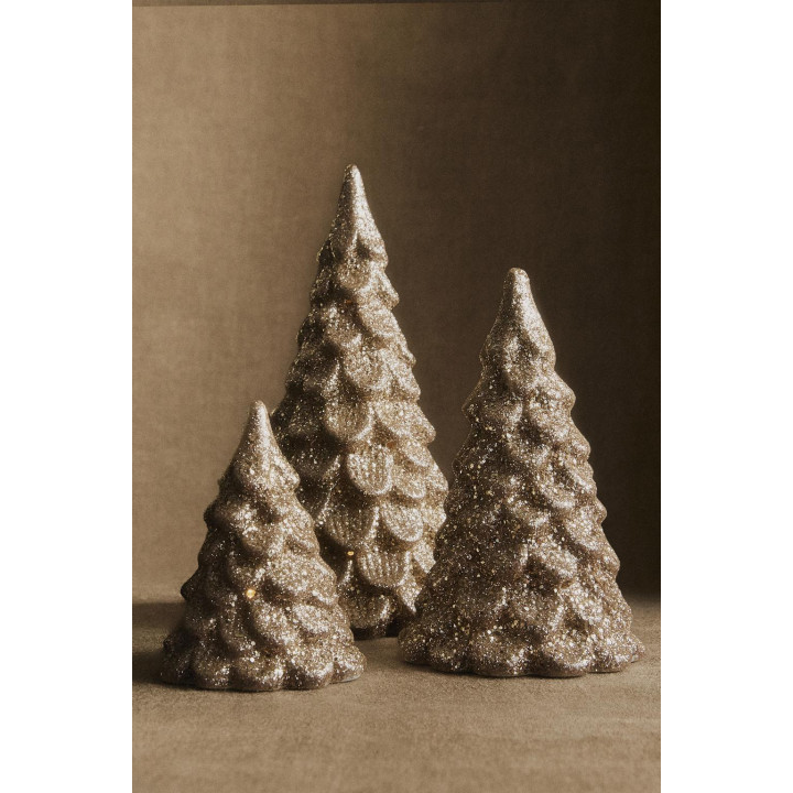 Подсвечник в форме елочки с огоньком