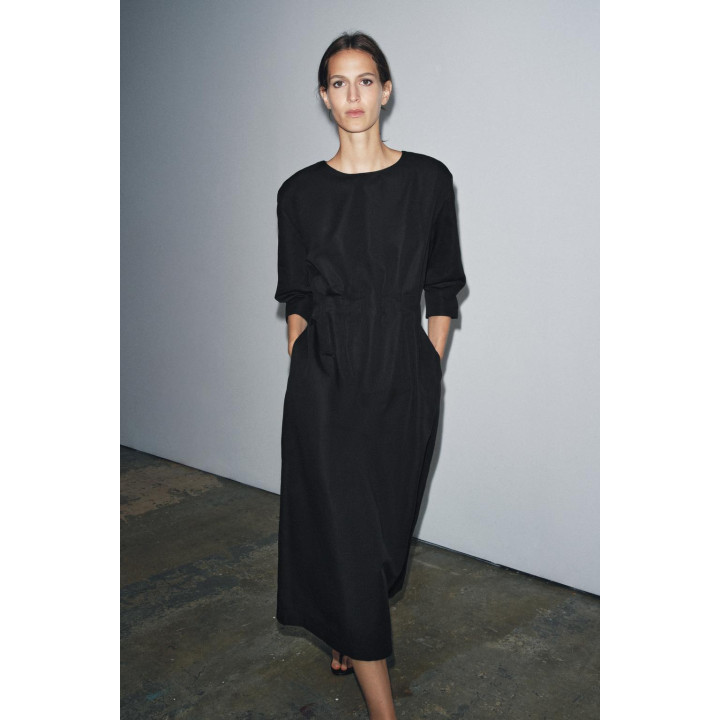 ПЛАТЬЕ МИДИ СО СКЛАДКАМИ — ZW COLLECTION