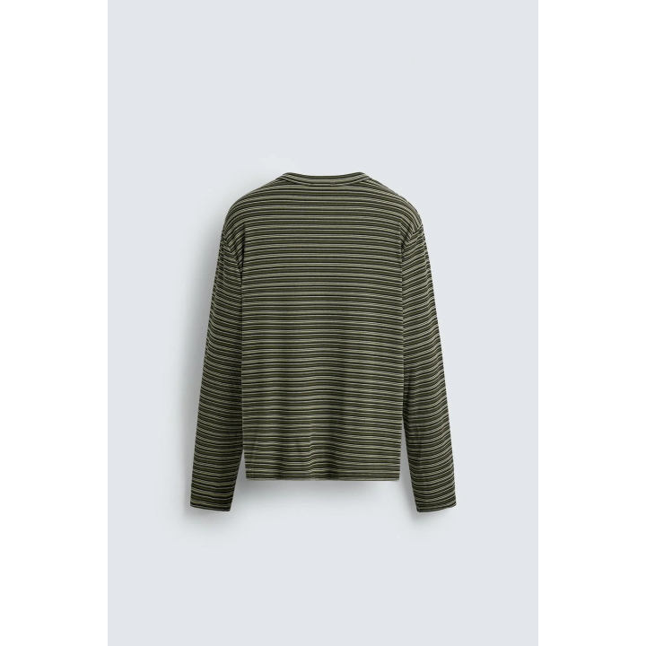 Полосатая хенли футболка