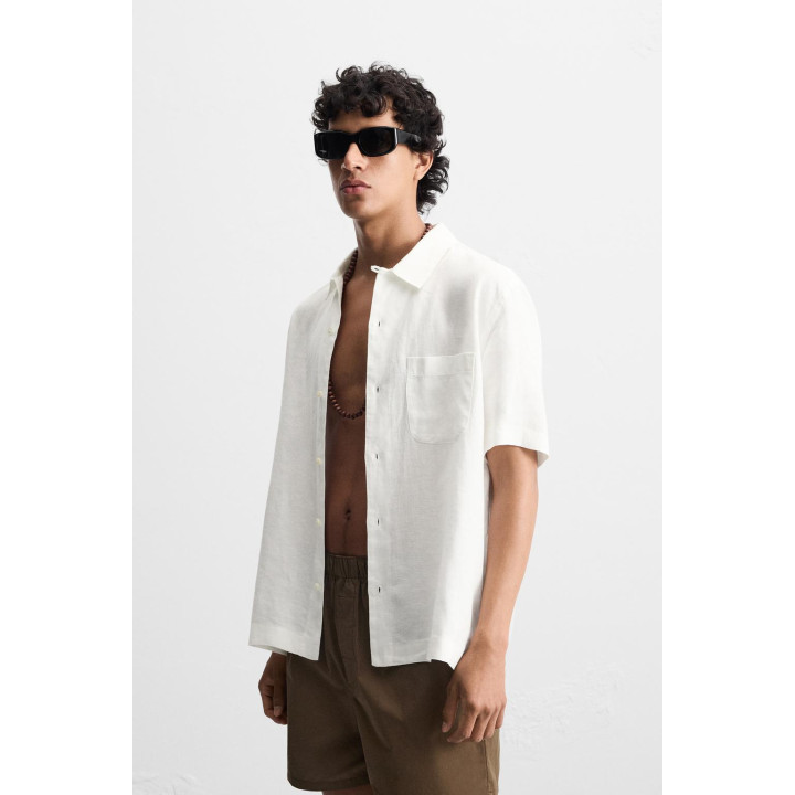 РУБАШКА ПОЛО ИЗ 100% ЛЬНА