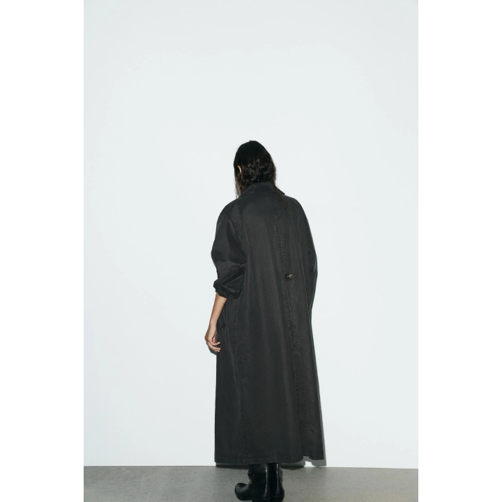 ВОЩЕНЫЙ ТРЕНЧ С ВЕЛЬВЕТОВЫМ ВОРОТНИКОМ