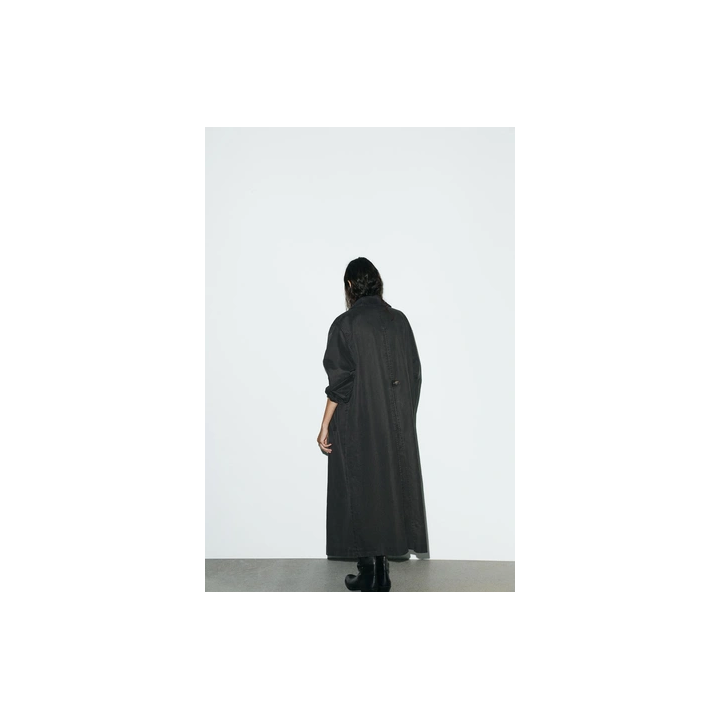 ВОЩЕНЫЙ ТРЕНЧ С ВЕЛЬВЕТОВЫМ ВОРОТНИКОМ