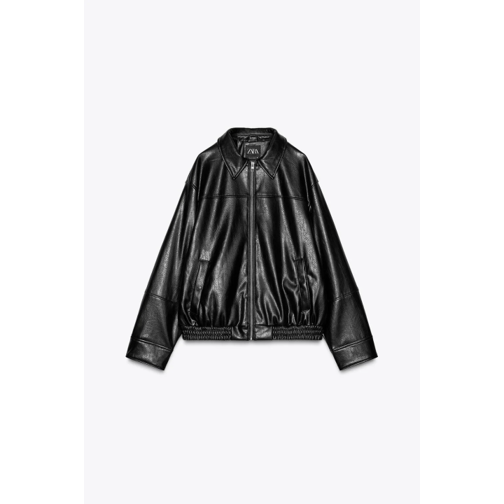 БОМБЕР ИЗ ИСКУССТВЕННОЙ КОЖИ