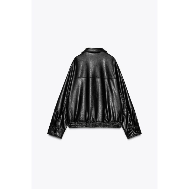 БОМБЕР ИЗ ИСКУССТВЕННОЙ КОЖИ