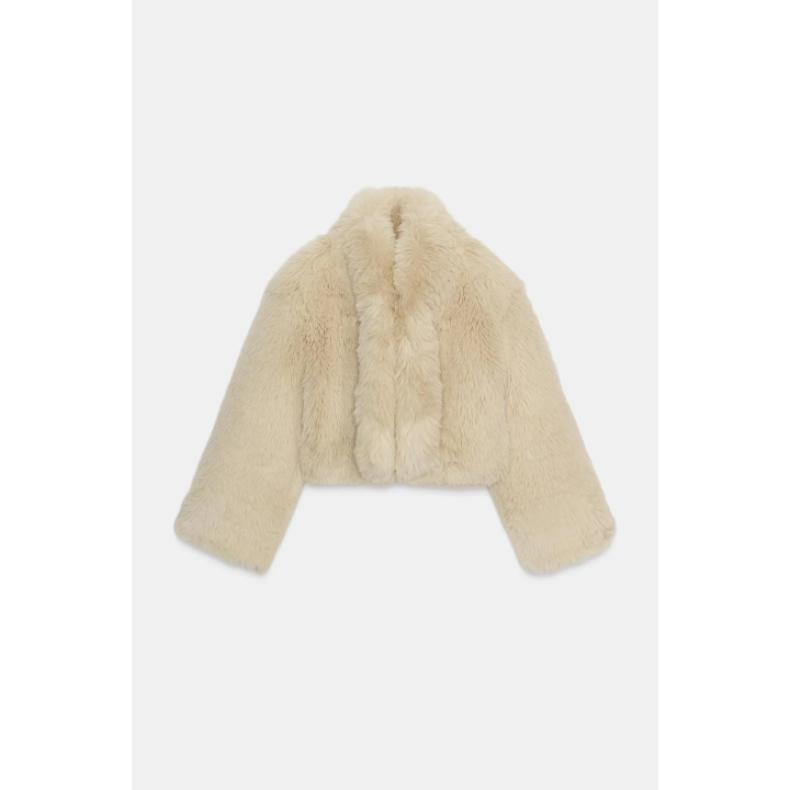 КОРОТКОЕ ПАЛЬТО ИЗ ИСКУССТВЕННОГО МЕХА