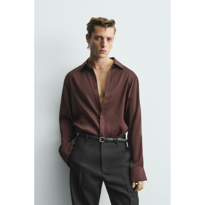 РУБАШКА RELAXED FIT ИЗ 100% ШЕЛКА LIMITED EDITION