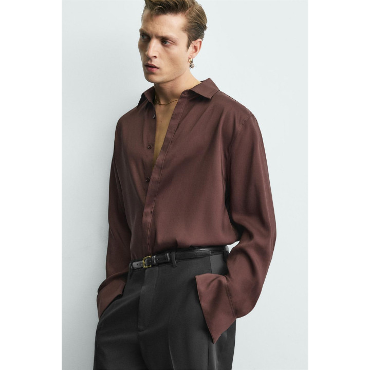 РУБАШКА RELAXED FIT ИЗ 100% ШЕЛКА LIMITED EDITION