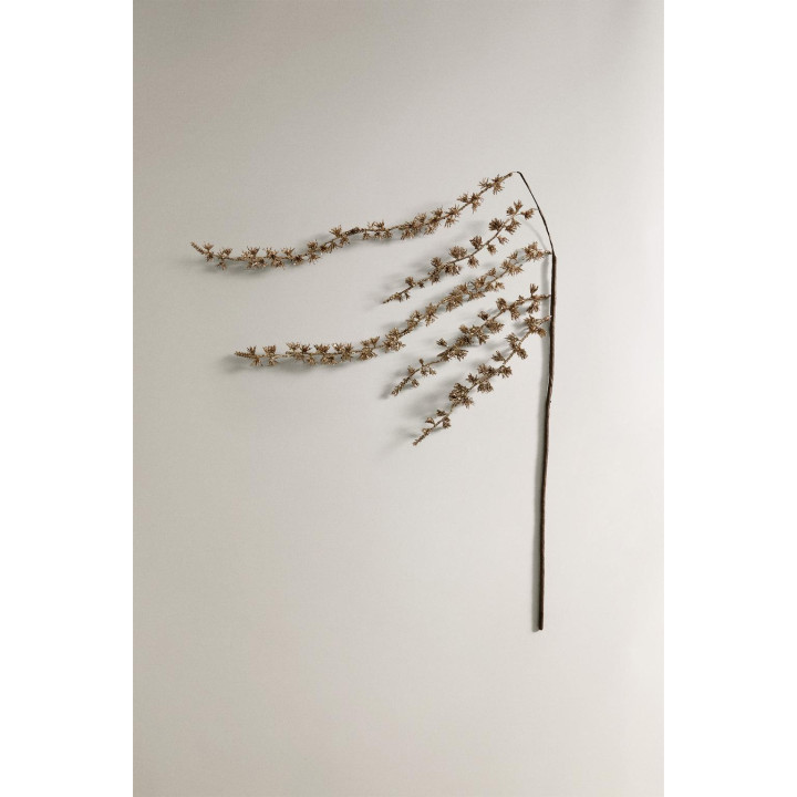 Сверкающий рождественский украшенный веточкой декор