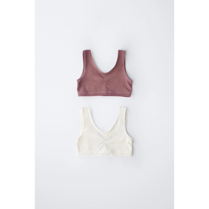 Футболки без швов, набор из двух штук, для возраста 8-14 лет