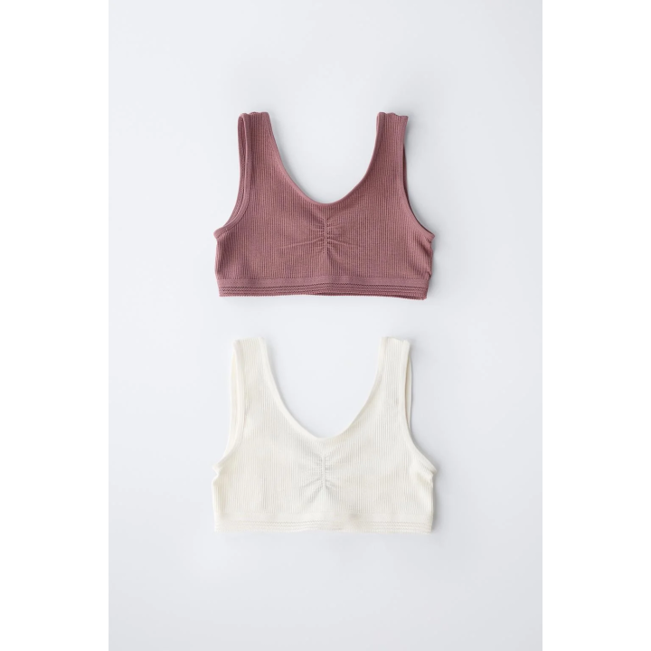 Футболки без швов, набор из двух штук, для возраста 8-14 лет