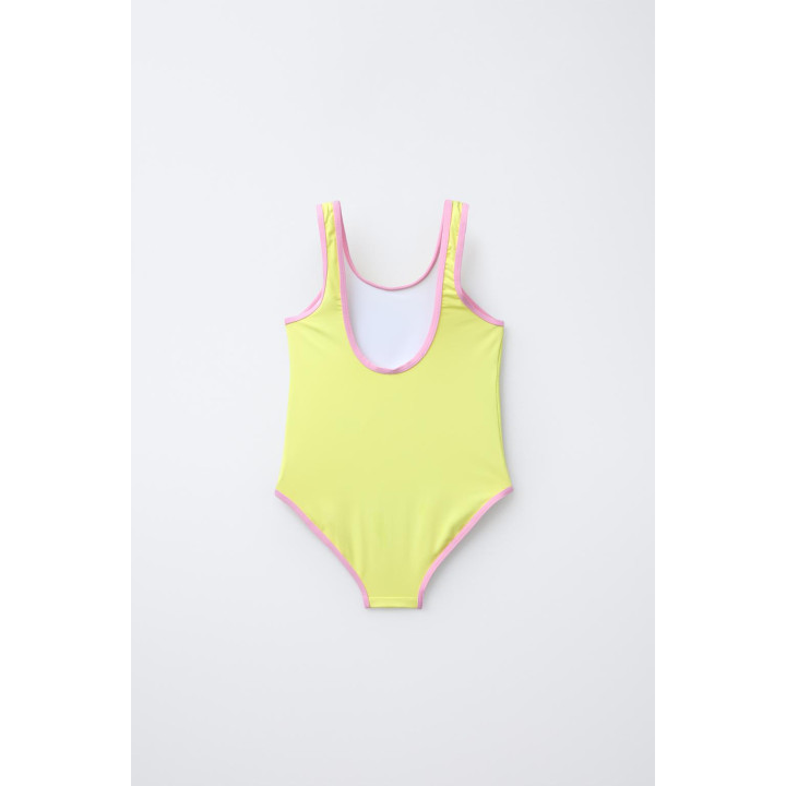 Купальник для детей от 6 до 14 лет с контрастными обтравками