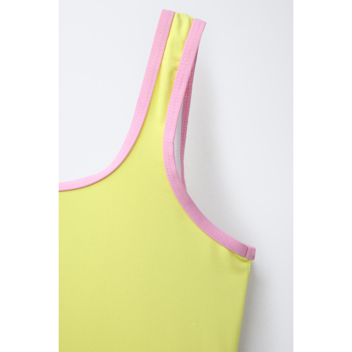 Купальник для детей от 6 до 14 лет с контрастными обтравками