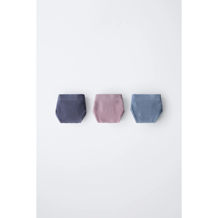 Трусы 8-14 лет / тройной комплект безшовных вафельных трусов