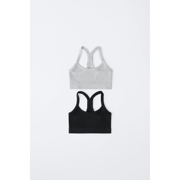 8–14 ЛЕТ/ НАБОР ИЗ ДВУХ БЕСШОВНЫХ ТОПОВ