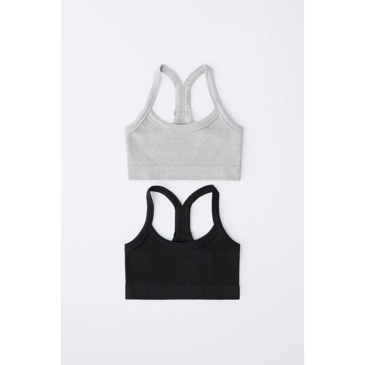 8–14 ЛЕТ/ НАБОР ИЗ ДВУХ БЕСШОВНЫХ ТОПОВ