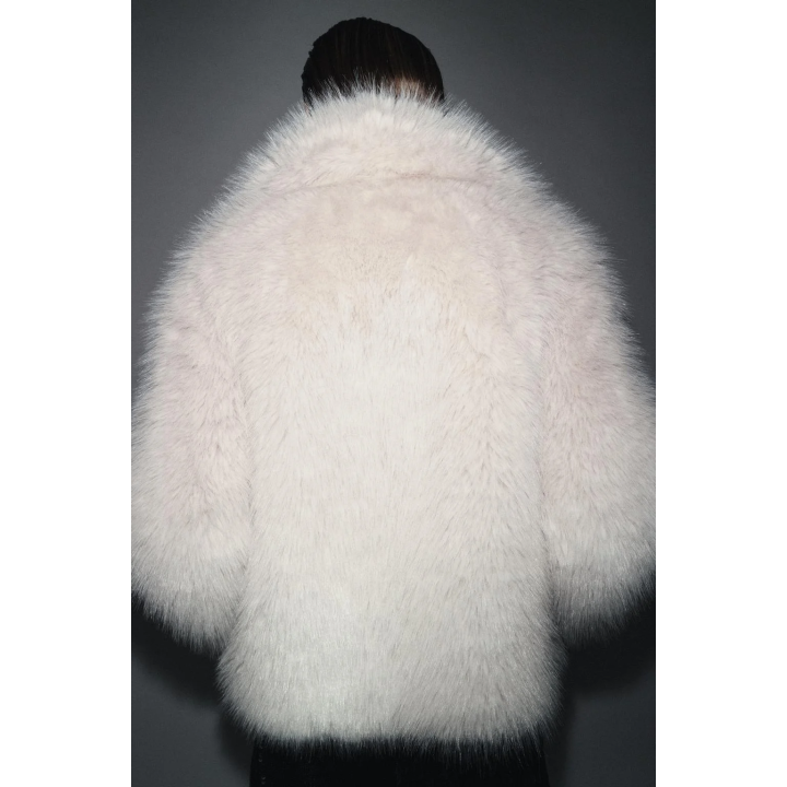 Пальто из искусственного меха коллекции zara woman