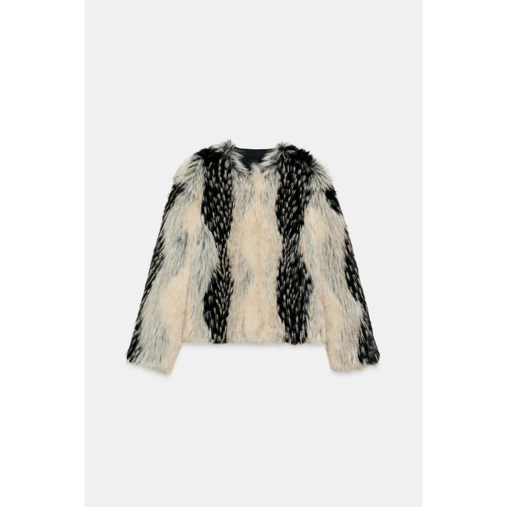 КОРОТКОЕ ПАЛЬТО ИЗ ИСКУССТВЕННОГО МЕХА — ZW COLLECTION