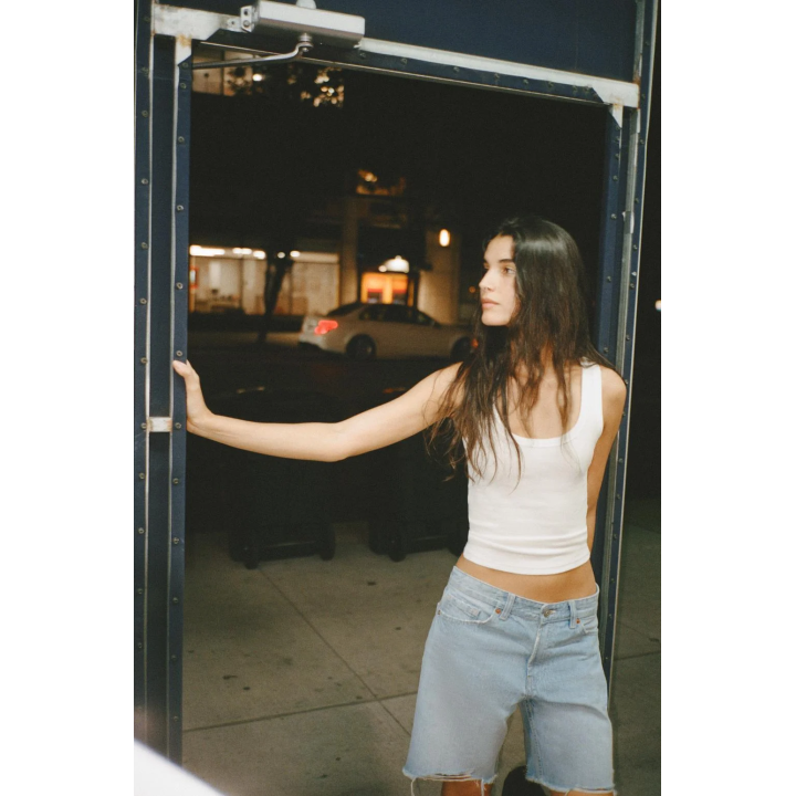 ДЖИНСОВЫЕ БЕРМУДЫ TRF СО СРЕДНЕЙ ПОСАДКОЙ