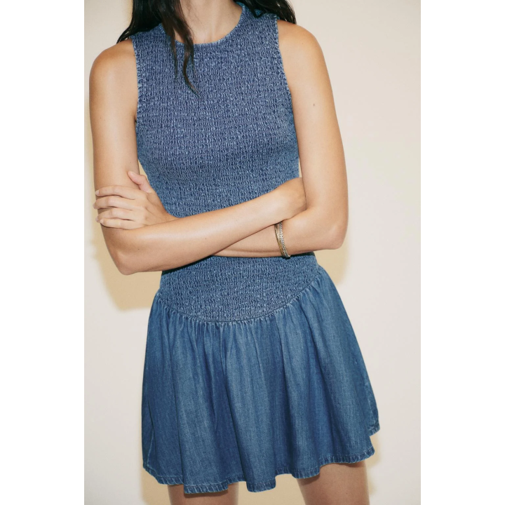 КОРОТКОЕ ПЛАТЬЕ В РУБЧИК