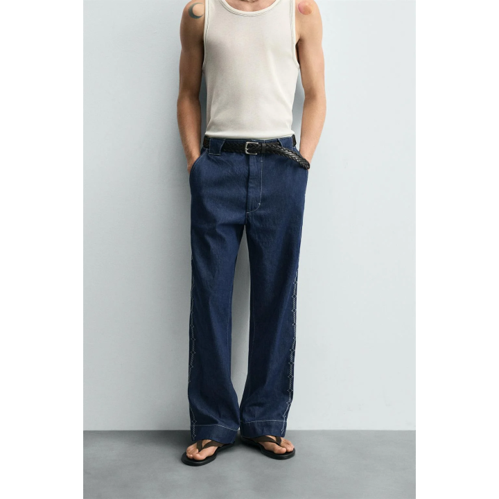 ДЖИНСЫ С ВЫШИВКОЙ