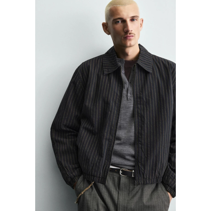 УКОРОЧЕННАЯ КУРТКА В ПОЛОСКУ