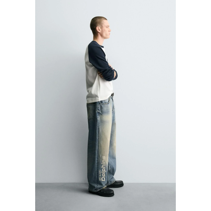 ДЖИНСЫ RELAXED FIT С ВЫШИВКОЙ NFL MIAMI DOLPHINS