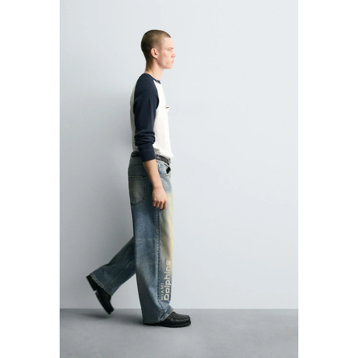 ДЖИНСЫ RELAXED FIT С ВЫШИВКОЙ NFL MIAMI DOLPHINS