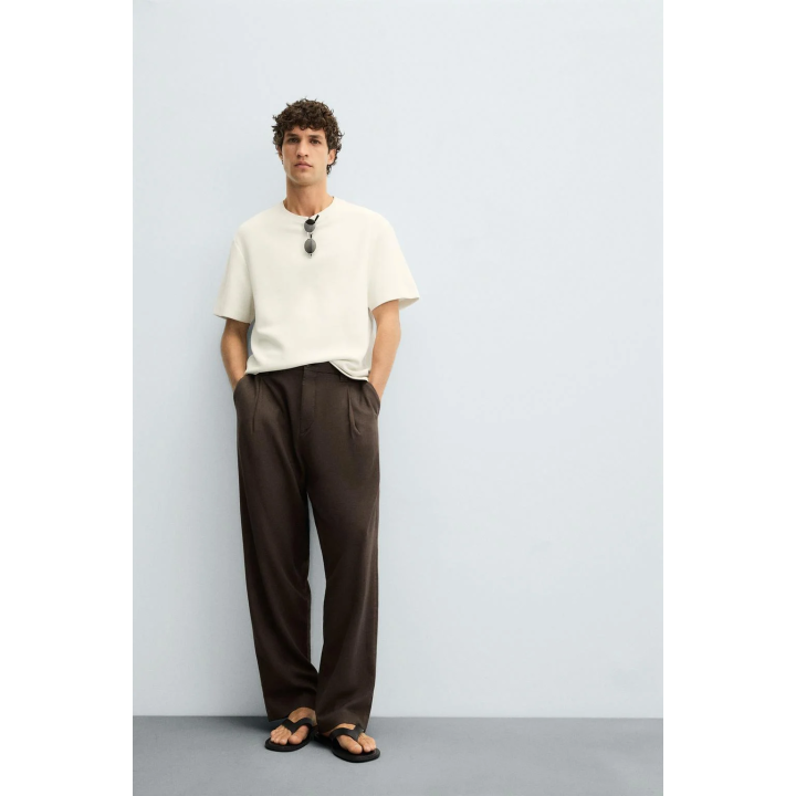 СТРУЯЩИЕСЯ БРЮКИ СО СКЛАДКАМИ