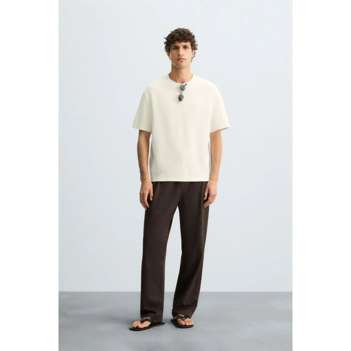 СТРУЯЩИЕСЯ БРЮКИ СО СКЛАДКАМИ