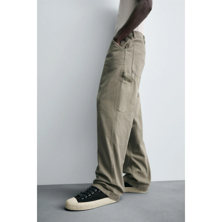 БРЮКИ КАРГО С ЭФФЕКТОМ ПОТЕРТОСТИ