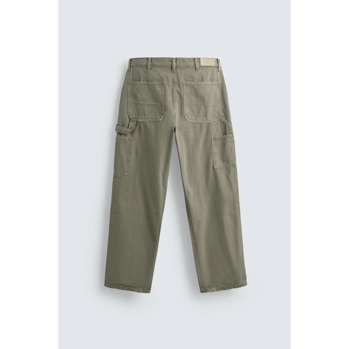 БРЮКИ КАРГО С ЭФФЕКТОМ ПОТЕРТОСТИ