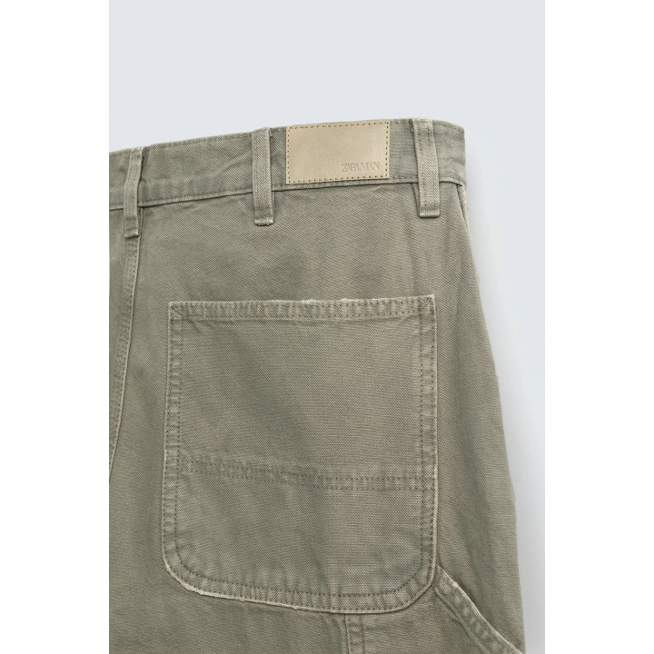 БРЮКИ КАРГО С ЭФФЕКТОМ ПОТЕРТОСТИ